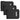 Black pistol sleeve pouch set of three with front rectangular insert pocket and hook tabs