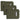 OD green pistol sleeve pouch set of three with front rectangular insert pocket and hook tabs
