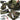 Green camo pistol sleeve with webbing straps and rectangular label patch, open