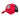 Trucker feed cap with embroidered Go Loud patch, red front, black mesh back, curved brim