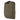 Utility pouch with drawcord top, olive green fabric, side seam panel detail.