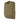 Utility pouch with drawcord top, khaki olive fabric, side pocket panel detail.