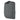 Utility pouch with drawcord top, dark gray fabric, side panel and stitched edges.