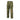 Green camouflage combat pants with cargo pockets and knee panel, front view.