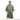 Camouflage waterproof poncho back view with hood and short sleeves