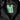 Black hooded parka close-up with green size label and front zipper placket