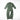 Sage green aramid flight coverall with zip front, stand collar, and patch sleeves.
