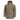 Coyote hooded parka with full front zipper, snap flap pockets, and padded insulated body