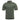 Green short-sleeve tactical polo shirt with zippered front placket