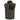 Sherpa fleece vest in dark gray with full-zip front, stand collar, and chest pocket