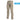 Khaki cargo pants with button waist and side cargo pockets