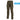 Olive cargo pants with button waist and side cargo pockets