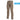 Tan cargo pants with button waist and side cargo pockets