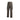 Welded grey functional cargo pants with elastic waist, button closure, side thigh pockets, ankle zips