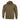 Tan zip-up hoodie sweater with front zipper and drawstring hood.