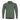 Sage green long-sleeve polo shirt with button placket and collared neckline