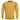 Mustard yellow crewneck sweater with long sleeves and ribbed cuffs and hem