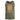 Olive green tank top with centered geometric lion graphic