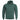 Green hooded sweatshirt with drawstrings and front kangaroo pocket