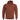 Rust brown hooded sweatshirt with drawstrings and front kangaroo pocket