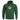Green hooded sweater with kangaroo pocket and Adventure Maniac logo graphic