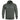 Olive green hooded sweater with front kangaroo pocket, drawstring, and chest graphic print