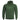 Olive green hooded sweatshirt with front pouch pocket, drawstring hood, Pentagon logo print