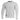 Light gray crewneck pullover sweater with ribbed cuffs and hem