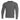 Medium gray crewneck pullover sweater with ribbed cuffs and hem
