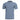 Light blue henley shirt with short sleeves, button placket, and small chest logo