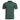 Green henley shirt with short sleeves, button placket, and small chest logo