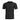 Crewneck T-shirt, black, short sleeves, small chest logo