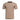 Crewneck T-shirt, tan brown, short sleeves, small chest logo