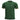Green crewneck T-shirt with small chest logo and yellow-trim striped sleeve cuffs