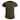 Olive green ladies crew-neck tee with short sleeves and back neck label