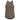 Women's athletic mesh tank top, gray-brown racerback with small chest logo