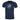 Midnight blue crew-neck T-shirt with front globe logo graphic