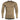 Thermal long-sleeve shirt, coyote tan crew neck with fitted smooth stretch