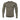 Olive long-sleeve crewneck activity T-shirt with fitted stretch design.