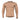 Tan long-sleeve crewneck activity T-shirt with fitted stretch design.