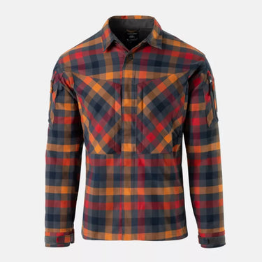 Helikon MBDU plaid nylon Sorona blend shirt, front button-up, long sleeves