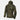 Brown-green camouflage nylon wind jacket with attached hood and front zipper, long sleeves.