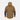 Coyote anorak jacket back view with hood and dark gray sleeve panels