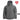 Men's hooded insulated jacket, full-zip front, dark gray/black