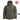 Men's hooded insulated jacket, full-zip front, olive green