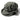 Raindrop camo field cap with quilted crown and curved ear cover