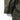 Olive drab parka sleeve cuff with button tab and folded pocket detail