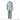 Grey coverall back view with waist seam and full-length legs