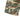 Camouflage field jacket sleeve cuff with two buttons and stitched strap