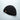 Black fleece watch cap with folded cuff and small logo patch